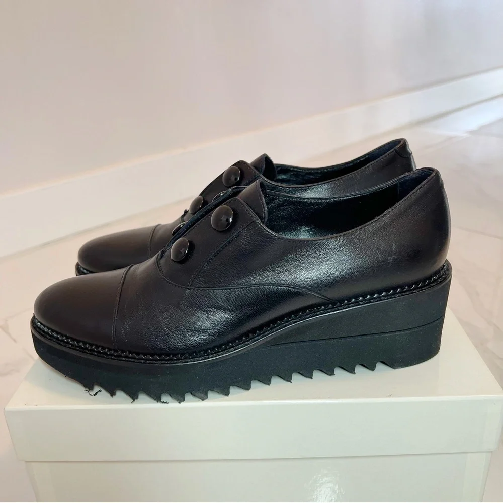 Luca Grossi ITALIAN Black Leather Elastic
Loafers Comfort Shoes Size EU 39 - Picture 9 of 16